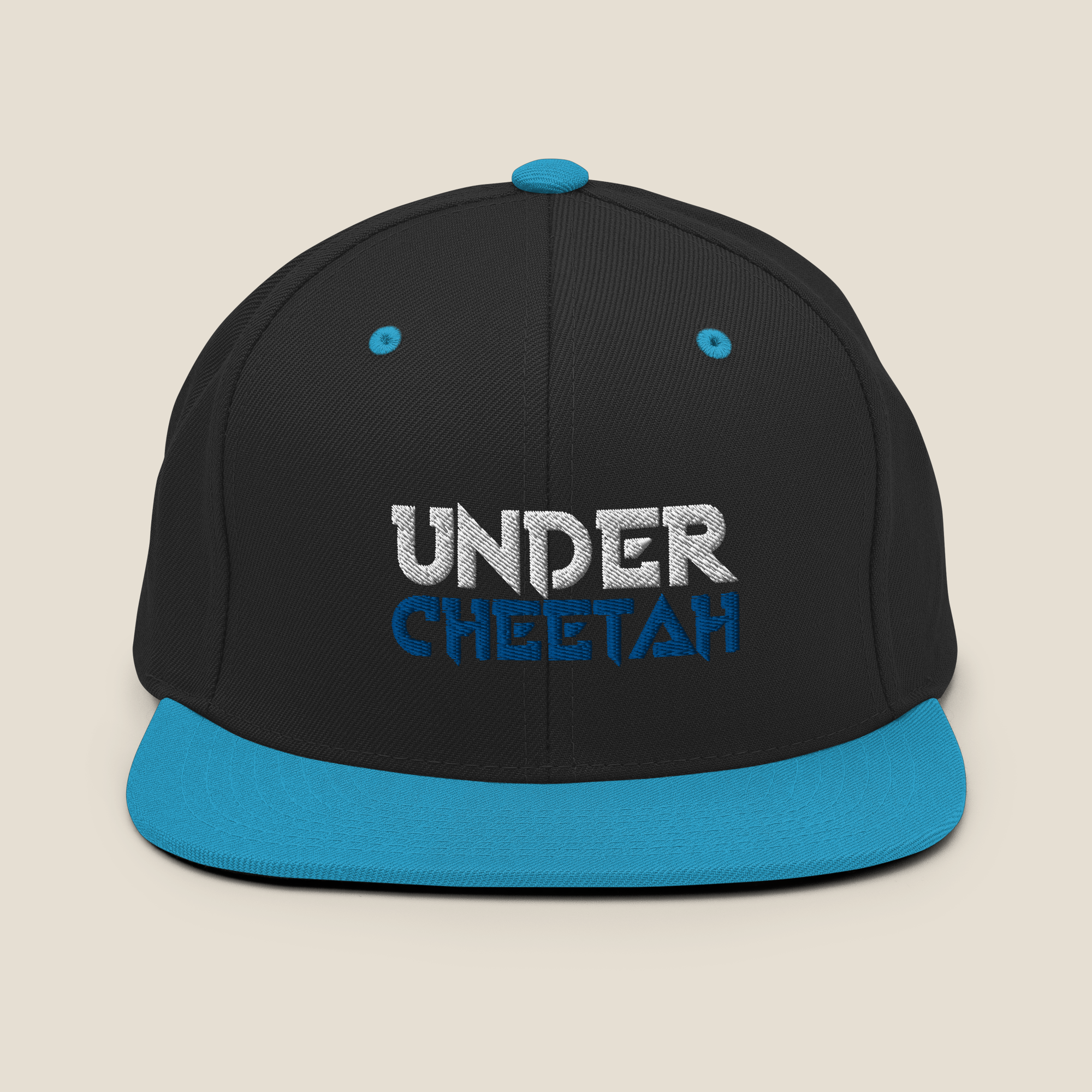 Gorra snapback Negra -Azul UnderCheetah Logo